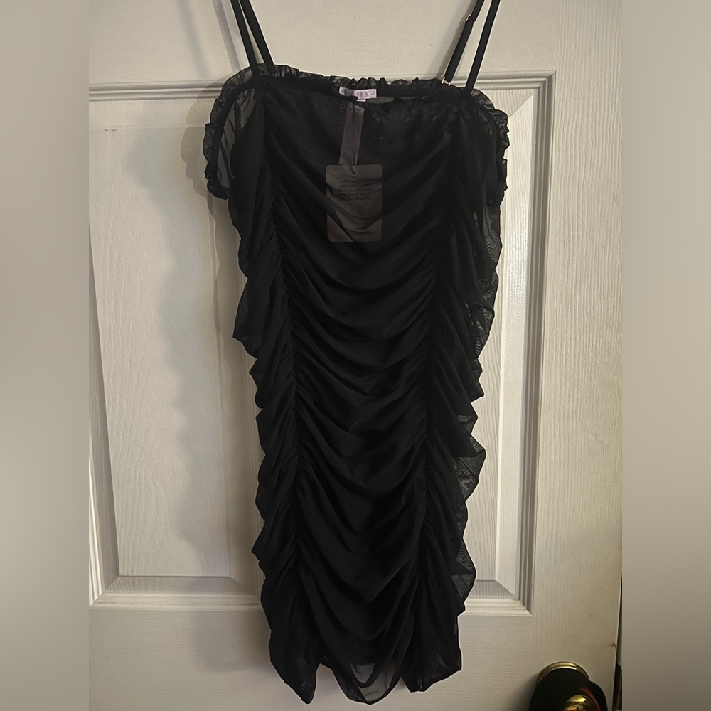 Black Ruched Slip